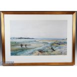 John Smart RSA (1839-1899) after - colour ltd ed print titled "Carnoustie - 2nd Hole Out" dated 1889