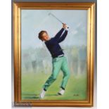 D Idrier (Contemporary) - Severiano Ballesteros Open Golf Champion Royal Lytham 1988 'In Full Cry'