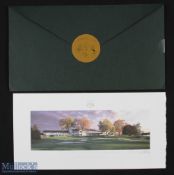 2004 Ryder Cup Oakland Hills official 35th colour print - of the 18th hole and club house - comes in