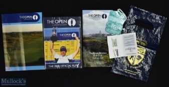 Padraig Harrington 2008 Royal Birkdale Open Golf Championship related items (5) incl 2008 Official