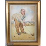 Lunt Roberts (b1894-d.1981) Political Golfing Caricature Figure with a back pocket full of