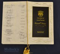 Multi-Signed 1993 Ryder Cup Golf Farewell dinner menu - held at The Belfry on Sunday 26th