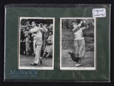 2x 1937 British Sporting Personalities Golfer WD & HO Will's Cigarette Cards depicting A.H Padgham