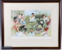 Craig Campbell (after) The Ryder Cup signed ltd ed colour print no. 207/500 - titled "Golfing