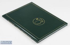 1988 Masters Golf Annual - won by Sandy Lyle - original green and leather gilt boards comprising