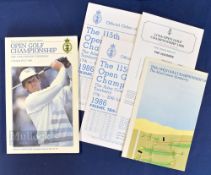 Greg Norman Signed 1986 Open Golf Championship Programme 17th-20th July signed by the winner to