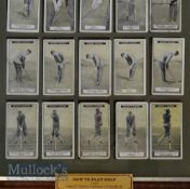 Canada Golf Cigarette Cards c1925 titled "How To Play Golf" complete set of 50/50 - real photographs
