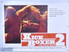 Movie / Film Poster - 1990 Kick Boxer 2 The Road Back 40x30" approx., Jean-Claude Van Damme, kept