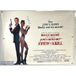 Movie / Film Poster - James Bond 007 - A View to a Kill 1985 40x30" approx., kept rolled, creasing