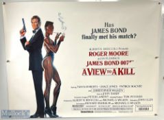 Movie / Film Poster - James Bond 007 - A View to a Kill 1985 40x30" approx., kept rolled, creasing