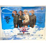 Movie / Film Poster - 1991 Hot Shots 40x30" approx., Charlie Sheen, double side printing, kept