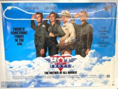Movie / Film Poster - 1991 Hot Shots 40x30" approx., Charlie Sheen, double side printing, kept
