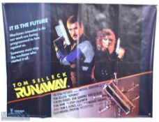 Original Movie/Film Poster - Runaway - Tom Selleck, 40x30" approx., folded, kept rolled, creasing