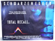 Movie / Film Poster - 1990 Total Recall 40x30" approx., Arnold Schwarzenegger, kept rolled,