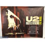 Movie / Film Poster - 1988 U2 The Movie Rattle and Hum 40x30" approx., kept rolled, creases apparent