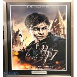 Harry Potter 7 part II Autographed poster print - signed in ink by the cast to include Daniel