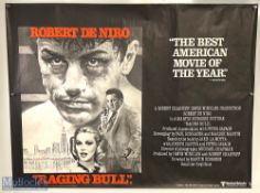 Movie / Film Poster - 1981 Raging Bull 40x30" approx., Robert Di Niro, kept rolled, creasing in