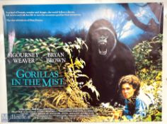 Movie / Film Poster - 1988 Gorillas In The Mist 40x30" approx. kept rolled, creasing in places -