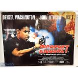 Movie / Film Poster - 1991 Ricochet 40x30" approx., kept rolled, creasing in places at edges - Ex