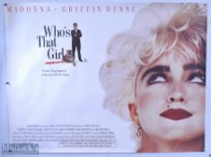 Movie / Film Poster - 1987 Who's That Girl 40x30" kept rolled, creases - Ex Cinema Stock