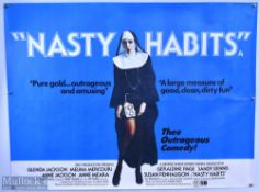 Movie / Film Poster - 1977 Nasty Habits 40x30" approx., kept rolled, folds and creases apparent-