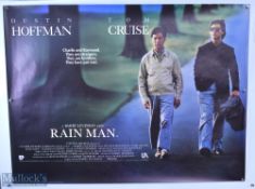 Movie / Film Poster - 1988 The Rain Man 40x30" approx., Tom Cruise, Dustin Hoffman, kept rolled,