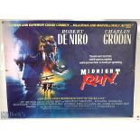 Movie / Film Poster - 1988 Midnight Run 40x30" approx., Robert Di Niro, kept rolled, creasing in