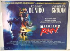 Movie / Film Poster - 1988 Midnight Run 40x30" approx., Robert Di Niro, kept rolled, creasing in