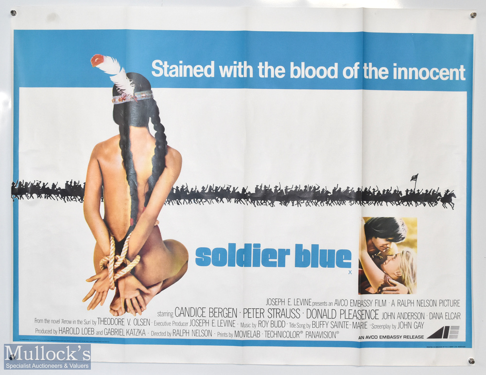 Original Movie/Film Poster - Soldier Blue 40x30" approx. light folds, kept rolled, printed W E Berry