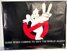 Movie / Film Poster - 1988 Ghost Busters 2 Teaser 40x30" approx. - Guess who's coming to save the