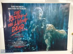 Movie / Film Poster - 1984 The Return of The Living Dead 40x30" approx., kept rolled, creasing in