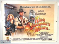 Movie / Film Poster - 1985 King Solomon's Mines 40x30" approx., kept rolled, creasing in places - Ex