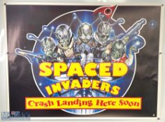 Movie / Film Poster - 1990 Space Invaders Teaser approx., kept rolled, creasing in places - Ex