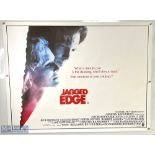 Movie / Film Poster - 1985 Jagged Edge 40x30" approx., kept rolled, creasing in places to edges - Ex