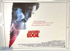 Movie / Film Poster - 1985 Jagged Edge 40x30" approx., kept rolled, creasing in places to edges - Ex