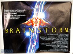 Movie / Film Poster - 1983 Brainstorm 40x30" approx., kept rolled, creases apparent, printed by