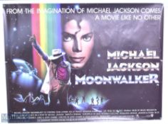Movie / Film Poster - 1987 Michael Jackson -Moonwalker 40x30" approx., kept rolled, creases and
