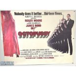 Movie / Film Poster - 1983 Octopussy James Bond 40x30" approx., Roger Moore, coming this summer,