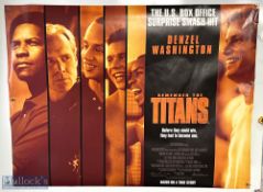 Movie / Film Poster - 2000 Remember The Titans 40x30" approx., Denzel Washington, kept rolled,