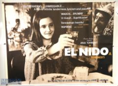 Movie / Film Poster - 1980 El Nido (The Nest) 40x30" approx., Ana Torrent, folds, creases