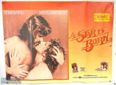 Movie / Film Poster - 1976 A Star Is Born 40x30" approx., Streisand, Kristofferson, folds, creases