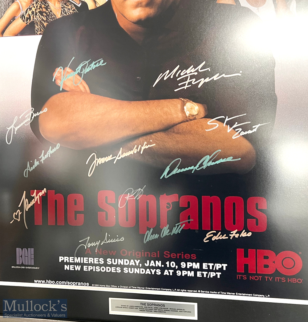 The Sopranos Autographed poster print - signed in ink by the cast to include James Gandolfini, - Image 2 of 2