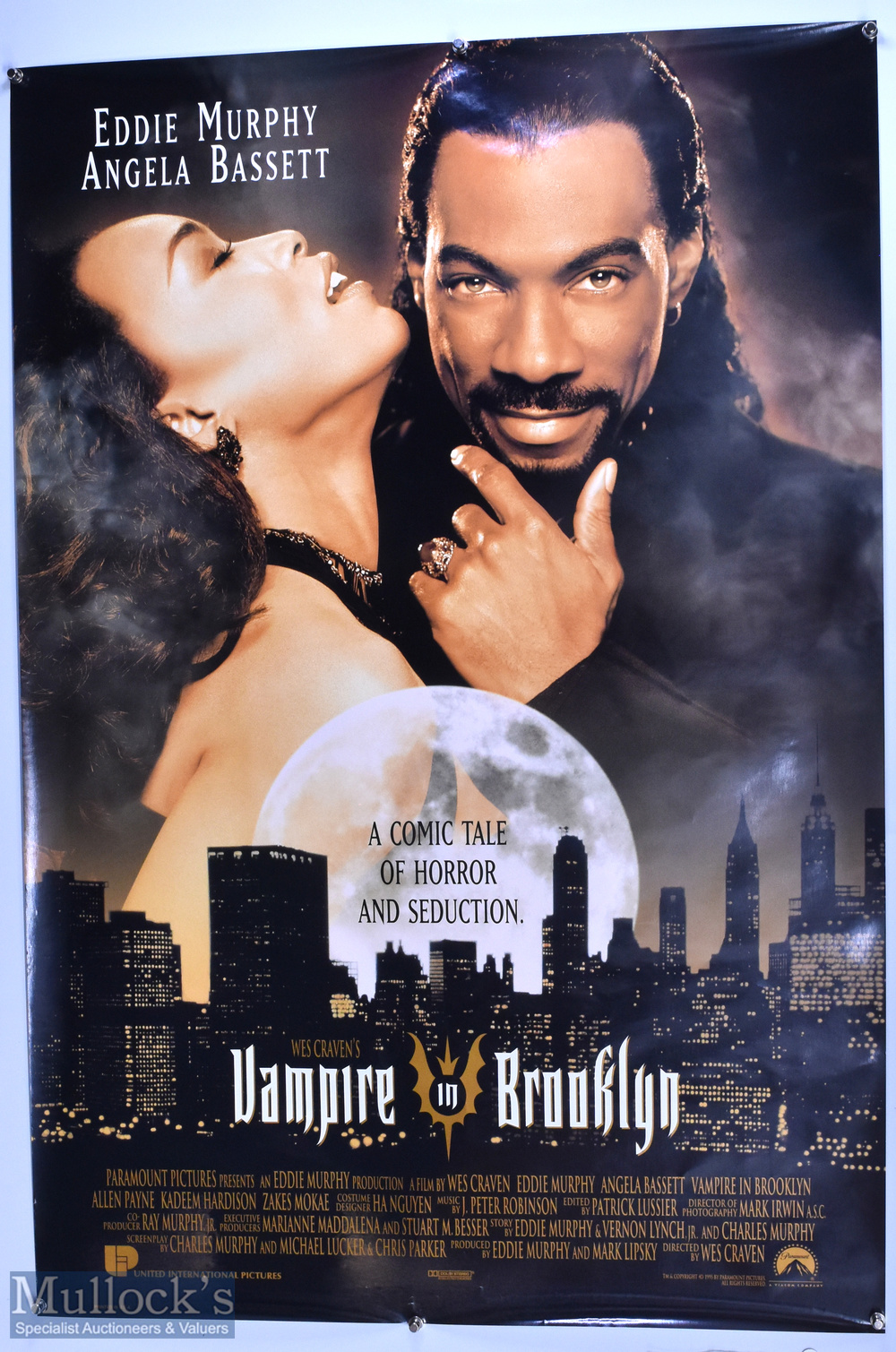 Original Movie/Film Poster - 1995 Vampire in Brooklyn 27x40" approx. kept rolled, light creases,