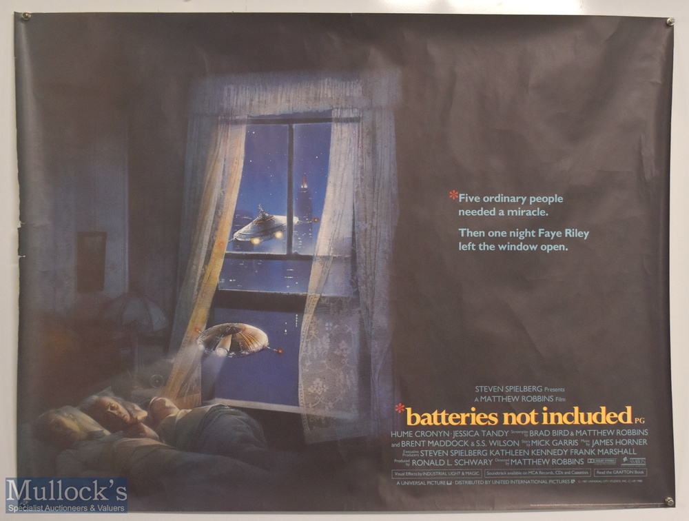 Original Movie/Film Poster - 1988 Batteries Not Included 40x30" approx., tears in places at edges,