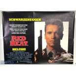 Movie / Film Poster - 1988 Red Heat 40x30" approx., kept rolled, creasing in places - Ex Cinema