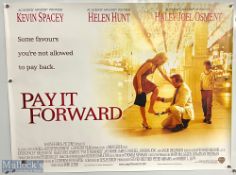 Movie / Film Poster - 2000 Pay It Forward 40x30" approx., kept rolled, creasing in places - Ex