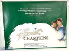 Movie / Film Poster - 1983 Champions 40x30" approx., creases apparent to edges in places, kept