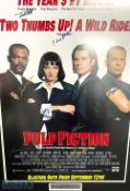 Pulp Fiction Autographed Movie / Film poster print - signed in ink by the cast to include Samuel L