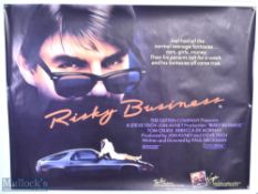 Movie / Film Poster - 1984 Risky Business 40x30" approx., Tom Cruise, kept rolled, creases at
