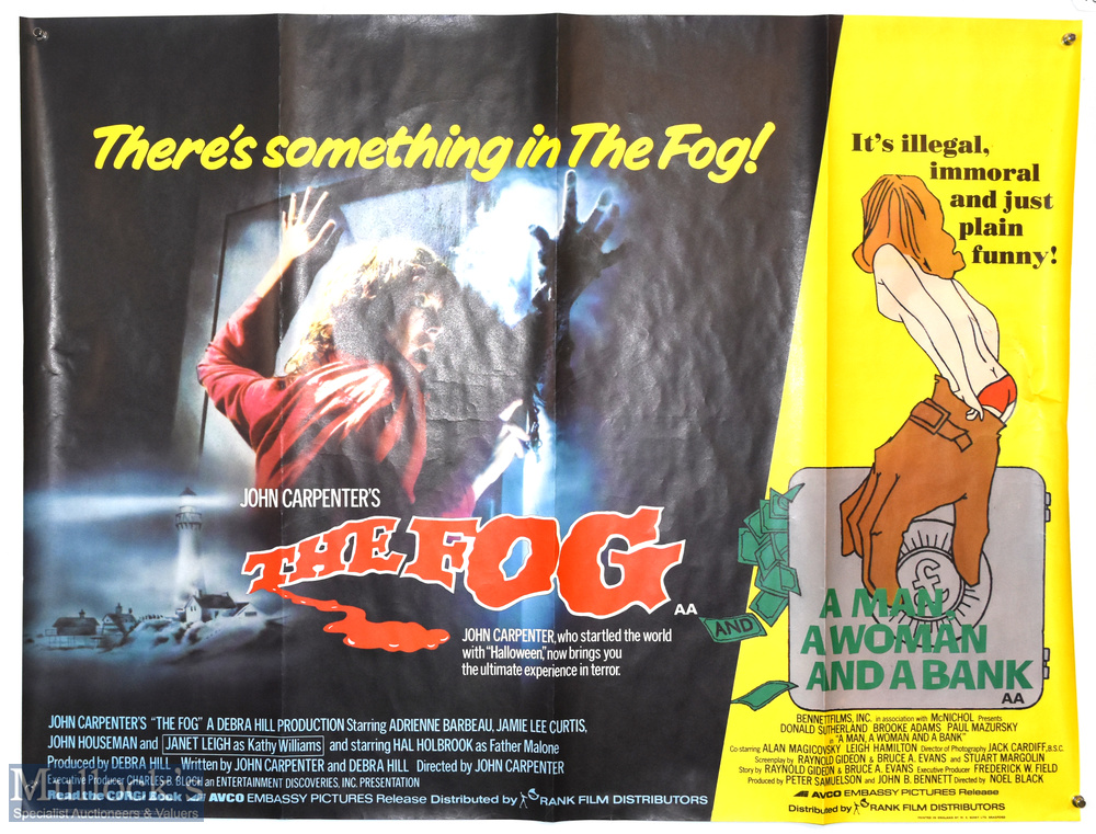 Original Movie/Film Poster - The Fog, john Carpenter 40x30" approx., printed WE Berry, small tear at